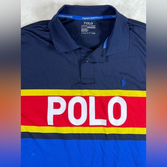 NWT Youth 18-20 XL (Men’s S/M) Polo Ralph Lauren Performance Blue Polo Shirt - Picture 2 of 9